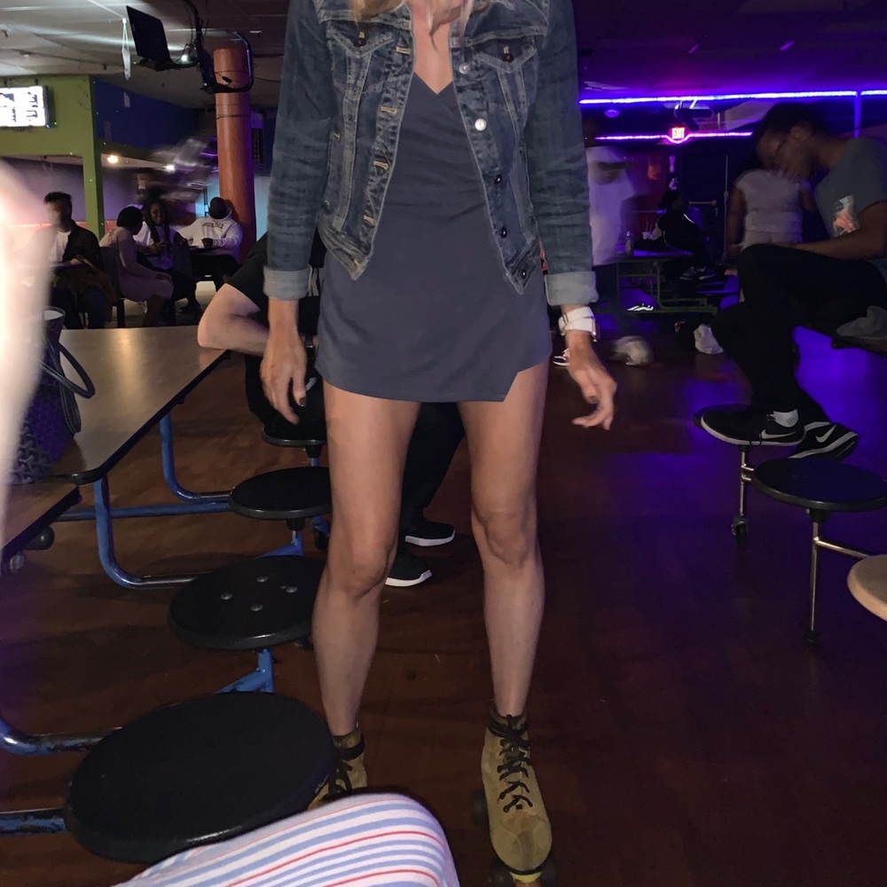 Abercrombie and Fitch navy blue romper/dress